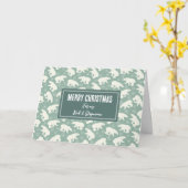 ポーラーベアーズパパと義母メリークリスマス カード (黄色い花)