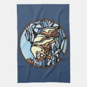 ポーラーベアータオル先住民アートベアティータオオルギフト キッチンタオル (縦)