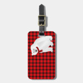 ポーラーベアーバッファロープレイドラゲッジタグ ラゲッジタグ (正面縦)