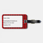 ポーラーベアーバッファロープレイドラゲッジタグ ラゲッジタグ (裏面横)