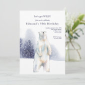 ポーラーベアーバースデーパーティー 招待状 (スタンド正面)