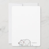 ポーラーベアープールパーティー招待状 招待状 (裏面)