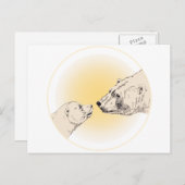 ポーラーベアーポストカードマザー&キュービーベアーポストカード ポストカード (正面/裏面)