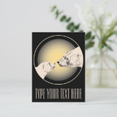 ポーラーベアーポストカードマザー&キュービーベアーポストカード ポストカード (スタンド正面)