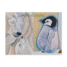 ポーラーベアーラブアンドペンギンベビー