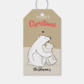 ポーラーベアーラブクリスマスギフトタグ ギフトタグ (正面)