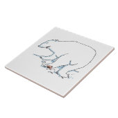 ポーラーベア大型セラミックタイル タイル (側面)