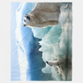 ポーラーベア招待状ペンギンとランチ フリースブランケット (正面)