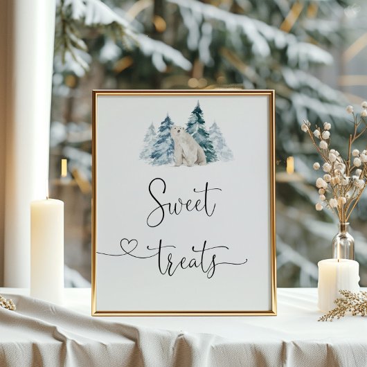 ポーラーベア甘いお菓子のポスター ポスター