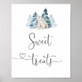 ポーラーベア甘いお菓子のポスター ポスター (正面)