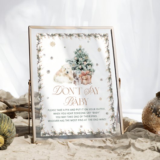 ポーラーベア言わないベビーゲーム ポスター