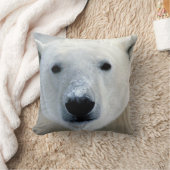 ポーラーベア顔 クッション (ブランケット)