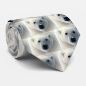 ポーラーベア顔 ネクタイ (ロール)