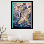 ポーラーベア魔法 ポスター (キッチン)