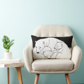 ポーラーベア アート クッション 母と子グマのクッション (椅子)