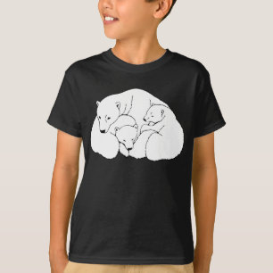 ポーラーベア アート Tシャツ 子供用オーガニックベアシャツ