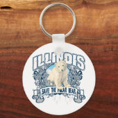 ポーラーベア・イリノイ キーホルダー (正面)