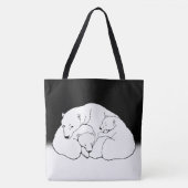 ポーラーベア&キューブトートバッグベアートショッピングバッグ トートバッグ (正面)
