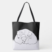 ポーラーベア&キューブトートバッグベアートショッピングバッグ トートバッグ (裏面)