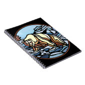 ポーラーベア ノートブック ネイティブアート クマのアート ノートブック (右側)