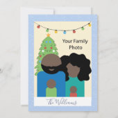 ポーラーベア&ファミリーフォトフラットホリデーカード シーズンカード (裏面)