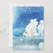 ポーラーベア、フオックス、ペンギン&スノーマン 極北を救え 招待状 (裏面)