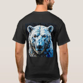 🐻❄️ ポーラーベア 北極の輝き ❄️ ミニマルな冬 Tシャツ (裏面)