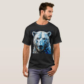 🐻❄️ ポーラーベア 北極の輝き ❄️ ミニマルな冬 Tシャツ (正面フル)