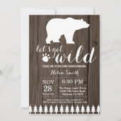 ポーラーベ素朴アベビーシャワー招待状 招待状 (正面)