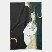 『ポーラー·ベアと月』 キッチンタオル (縦)