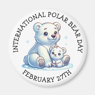 ポーラ国際的クマの日 – 2月27日 マグネット