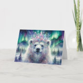 ポーラ威厳のあるベア&クラウンクリス感動的マ シーズンカード (正面)