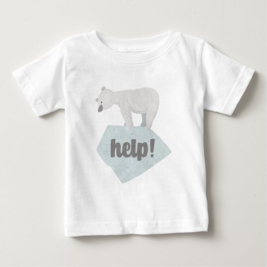 ポーラ救済ベアのTシャツ ベビーTシャツ (正面)