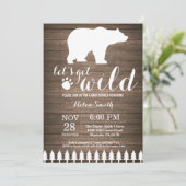 ポーラ素朴クマ赤ちゃんシャワー招待状 招待状 (スタンド正面)