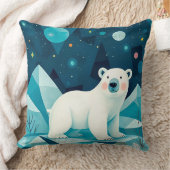 ポーラ芸術的ベアイラストレーション クッション (ブランケット)