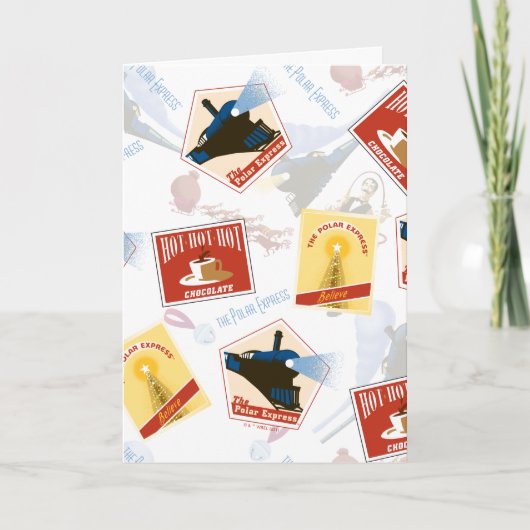 ポーラ・エクスプレス | レトロなステッカーパターン シーズンカード (正面)