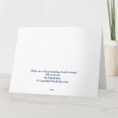 ポーラ・ビー・アレックスによるアイスランドのクリスマス風景のカード カード (裏面)