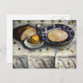 ポーラ・モデースーン・ベッカー – ミルクを使った静物生活 ポストカード (正面/裏面)