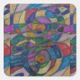 ポーラ・ライリーのアーティストステッカー スクエアシール