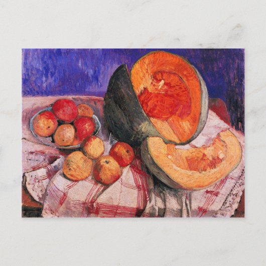 ポーラModersohnベッカー著メロンが付いている静物画 ポストカード (正面)