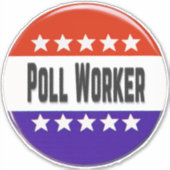 ポーリング作業者 シール (正面)