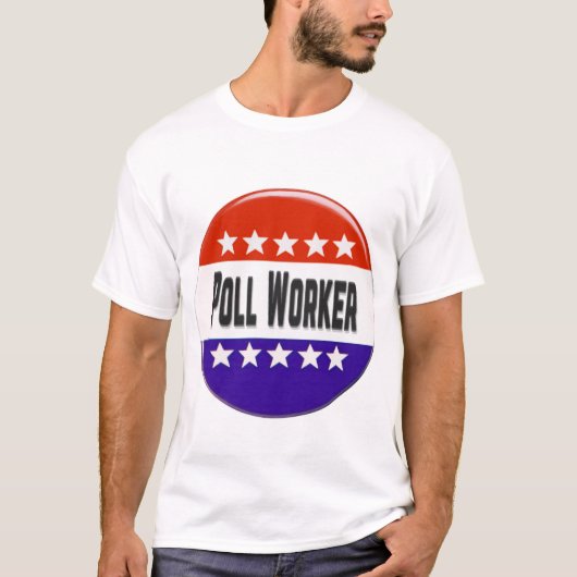 ポーリング作業者 Tシャツ (正面)