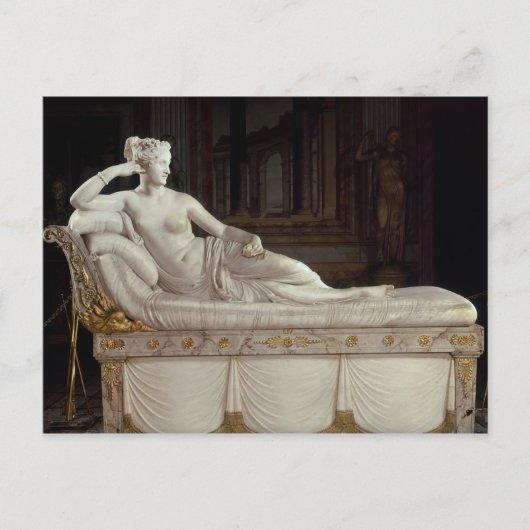 ポーリーンボナパルトとしてビーナスプライスカント, c.1805-08 ポストカード (正面)