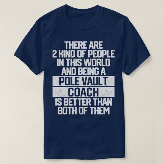 ポールおもしろいボールトポールヴォールティングがある2種類 Tシャツ (デザイン正面)