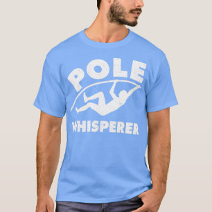 ポールおもしろいボールトポール跳び上げポールW Tシャツ