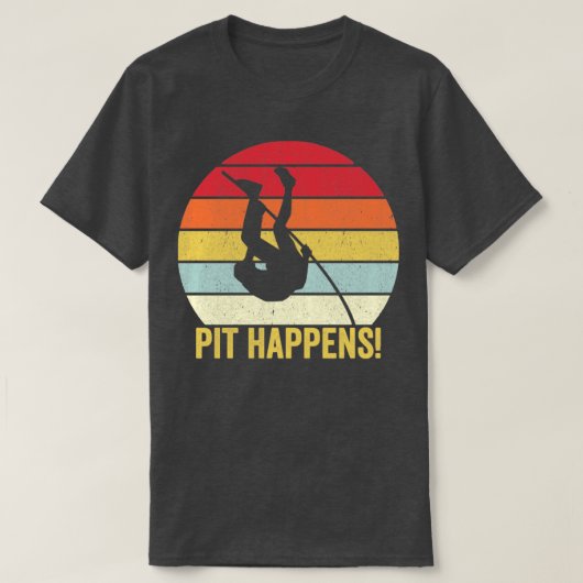 ポールおもしろいヴォールト極保管PITが発生レトロ Tシャツ (デザイン正面)
