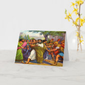 ポールが刑務所の挨拶状に行く カード (黄色い花)