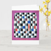 ポールすごい・クレー・チェス カード (黄色い花)