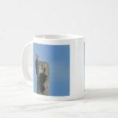 ポールにポーズをとる木のペッカー コーヒーマグカップ (正面左)