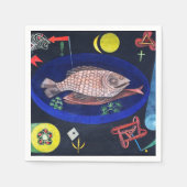 ポールのまわりに・クレー スタンダードカクテルナプキン (正面)